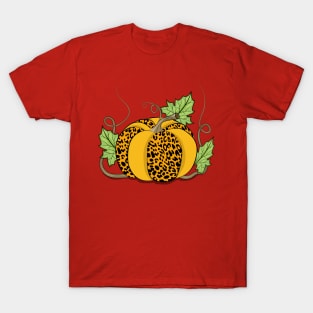 Cheetah Print Pumpkin T-Shirt